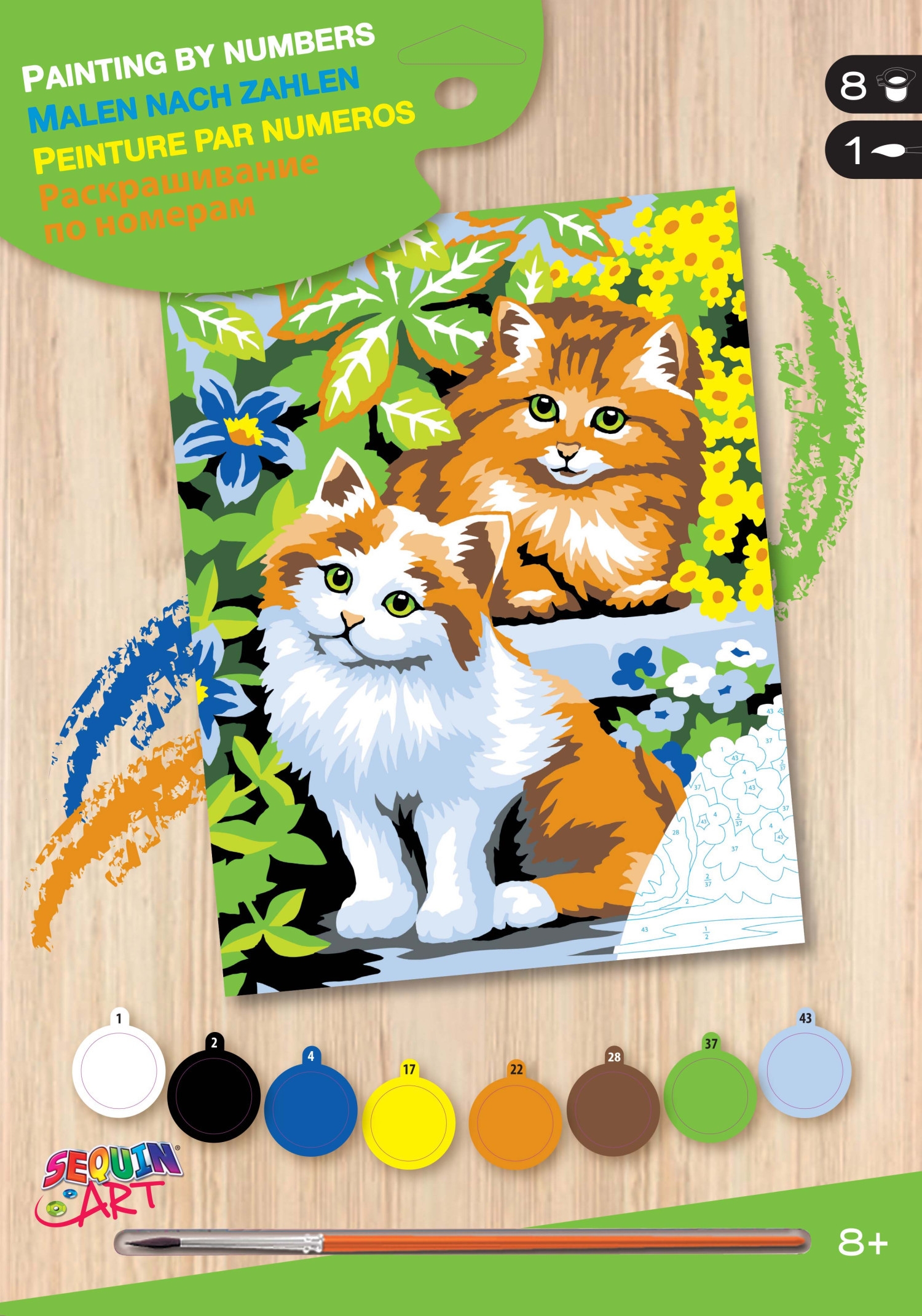 Tableau Peinture Au Numero Debutant Chats Coquins Ksg Ref Pp008