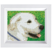 PIXEL Kit créatif tableau avec cadre 14x17cm Chien