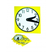 Horloge en polypro avec aiguilles amovibles 10 pièces