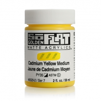 SF-06520 - 738797652026 - Golden - Peinture Acrylic SoFlat Golden 60 ml Jaune de Cadmium Moyen S7