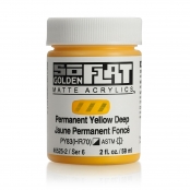 Peinture Acrylic SoFlat Golden 60 ml Jaune Permanent Foncé S6