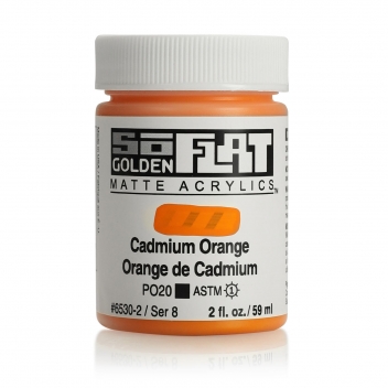 SF-06530 - 738797653023 - Golden - Peinture Acrylic SoFlat Golden 60 ml Orange de Cadmium S8