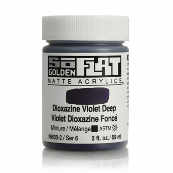 SF-06600 - 738797660021 - Golden - Peinture Acrylic SoFlat Golden 60 ml Violet Dioxazine Foncé S6