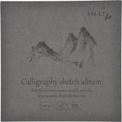 Livre de dessin carré 180° Papier Calligraphie & Letteri 48 feuil. 100gsm