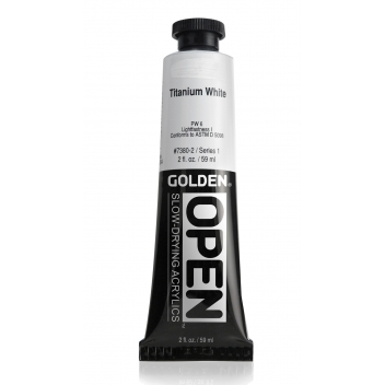 T07380 - 738797738027 - Golden - Peinture Acrylic Open Golden 60 ml Blanc de titane S1
