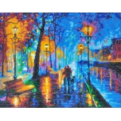 Kit tableau broderie diamant 40x50cm Afremov Nocturne