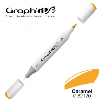 GI82120 - 3700010006210 - Graph'it - Marqueur manga à l’alcool Graph'it Brush 2120 Caramel