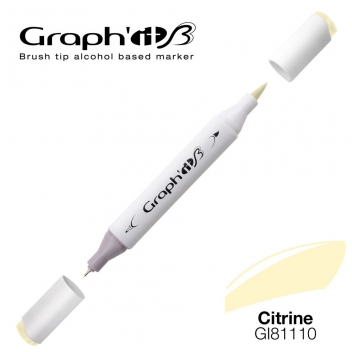 GI81110 - 3700010006081 - Graph\'it - Marqueur manga à l’alcool Graph\'it Brush 1110 Citrine