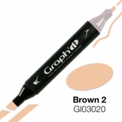 Marqueur à l\'alcool  Graph\'it  Marker 3020 Brown 2