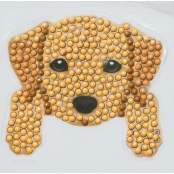 Kit sticker broderie diamant 9x9cm Chien