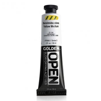 T07008 - 0738797015890 - Golden - Peinture Acrylic Open Golden 60 ml Jaune de benzimidazolone moyen S3