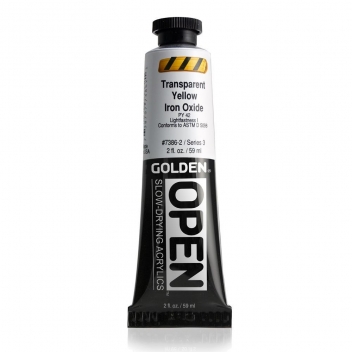 T07386 - 0738797738621 - Golden - Peinture Acrylic Open Golden 60 ml Oxyde de Fer Jaune Transparent S3