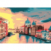 Peinture par N° - Venise au coucher du soleil