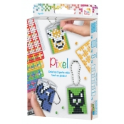 PIXEL Kit créatif 3 porte-clés + livret 38 modèles - Animaux