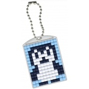 PIXEL Kit créatif porte-clé 4x3cm - Pingouin