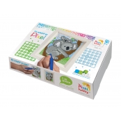 PIXEL Kit créatif tableau avec cadre 14x17cm - Koalas