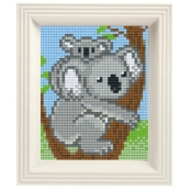 PIXEL Kit créatif tableau avec cadre 14x17cm - Koalas