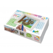 PIXEL Kit créatif tableau avec cadre 14x17cm - Paresseux