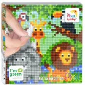 PIXEL Kit créatif tableau 12x12cm - Safari