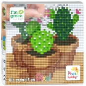PIXEL Kit créatif tableau 12x12cm - Cactus