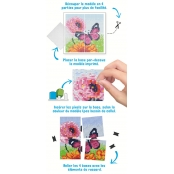 PIXEL Kit créatif tableau 12x12cm - Papillon