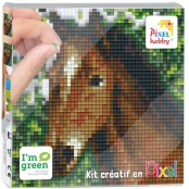 PIXEL Kit créatif tableau 12x12cm - Tête de cheval