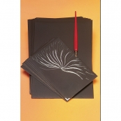 Cartes à gratter 15x10 cm Fond argenté 10 pièces