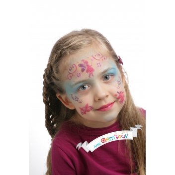 GT41925 - 3700010419256 - Grim'tout - Pochoir de maquillage pour enfant Fairy / fée - 2