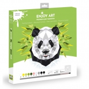 ENJOY ART - Peinture par numéros 30x30cm Panda