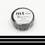 MT SLIM Set de 3 mt slim 6mm uni noir / matte black