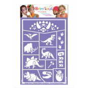 Pochoir de maquillage pour enfant Les dinosaures