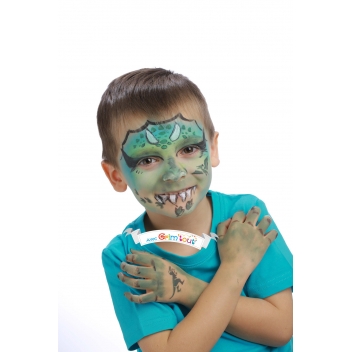 GT41933 - 3700010419331 - Grim'tout - Pochoir de maquillage pour enfant Les dinosaures - 2