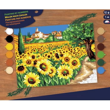 PL01333 - 5013634013334 - Oz international - Tableau peinture numéro Les tournesols - 2
