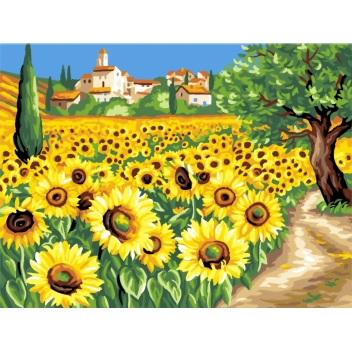 PL01333 - 5013634013334 - Oz international - Tableau peinture numéro Les tournesols