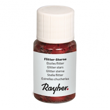 39377287 - 4006166435119 - Rayher - Paillettes / confettis Étoile ø 3mm Rouge - 2