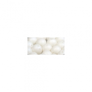 14692102 - 4006166430718 - Rayher - Perle satinée SilkBead ø 8mm Blanc 18 pièces