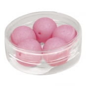 Perle satinée SilkBead ø 14mm Fuchsia 5 pièces