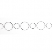 Chaîne à maillon rond Argenté 1 m