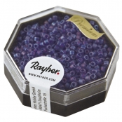 Perle Miyuki Delica 10/0 DBM864 Rainbow transp. dépoli Bleu2