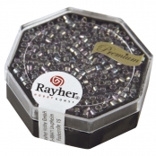 Perle Miyuki Delica 10/0 DBM107 Rainbow transp. gris argenté