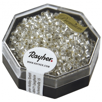 14752801 - 4006166178894 - Miyuki - Perle Miyuki Delica 10/0 DBM41 Garniture argent Cristal - 2