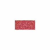 Perle Miyuki Delica 11/0 Rainbow transp. dépoli Rouge