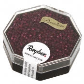 Perle Miyuki Delica 11/0 DB105 Rainbow transp. Rouge cerise