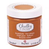 Peinture craie Chalky Pour Matériau poreux 118 ml Orange foncé