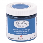 Peinture craie Chalky Pour Matériau poreux 118 ml bleu azur