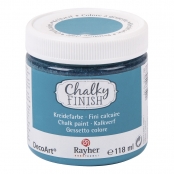 Peinture craie Chalky Pour Matériau poreux 118 ml bleu lagon