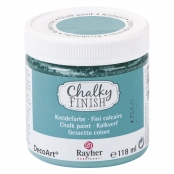 Peinture craie Chalky Pour Matériau poreux 118 ml turquoise