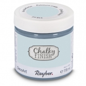 Peinture craie Chalky Pour Matériau poreux 118 ml bleu gris