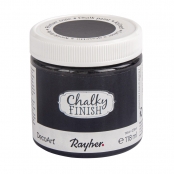 Peinture craie Chalky Pour Matériau poreux 118 ml Noir ébène