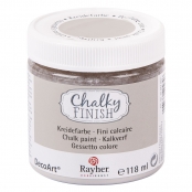 Peinture craie Chalky Pour Matériau poreux 118 ml Gris